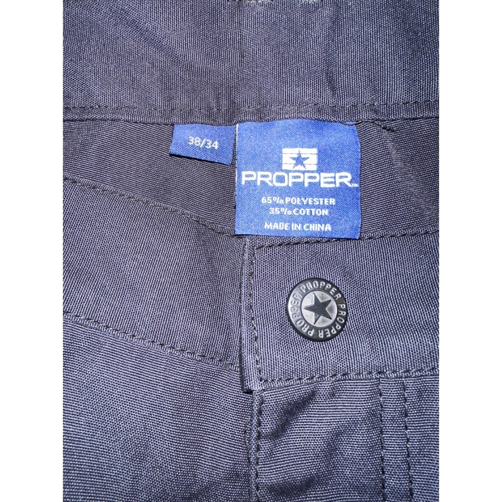 Propper Mens Tactical Cargo Pants Navy Blue Ripstop Utility Trousers 38x34